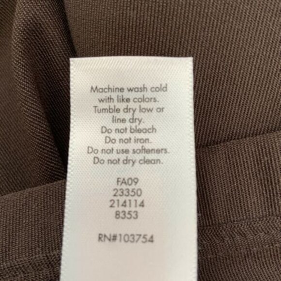 Lucy Leggings Short Brown Pull-on Short Wide Leg Elastic Waist M - Picture 5 of 7